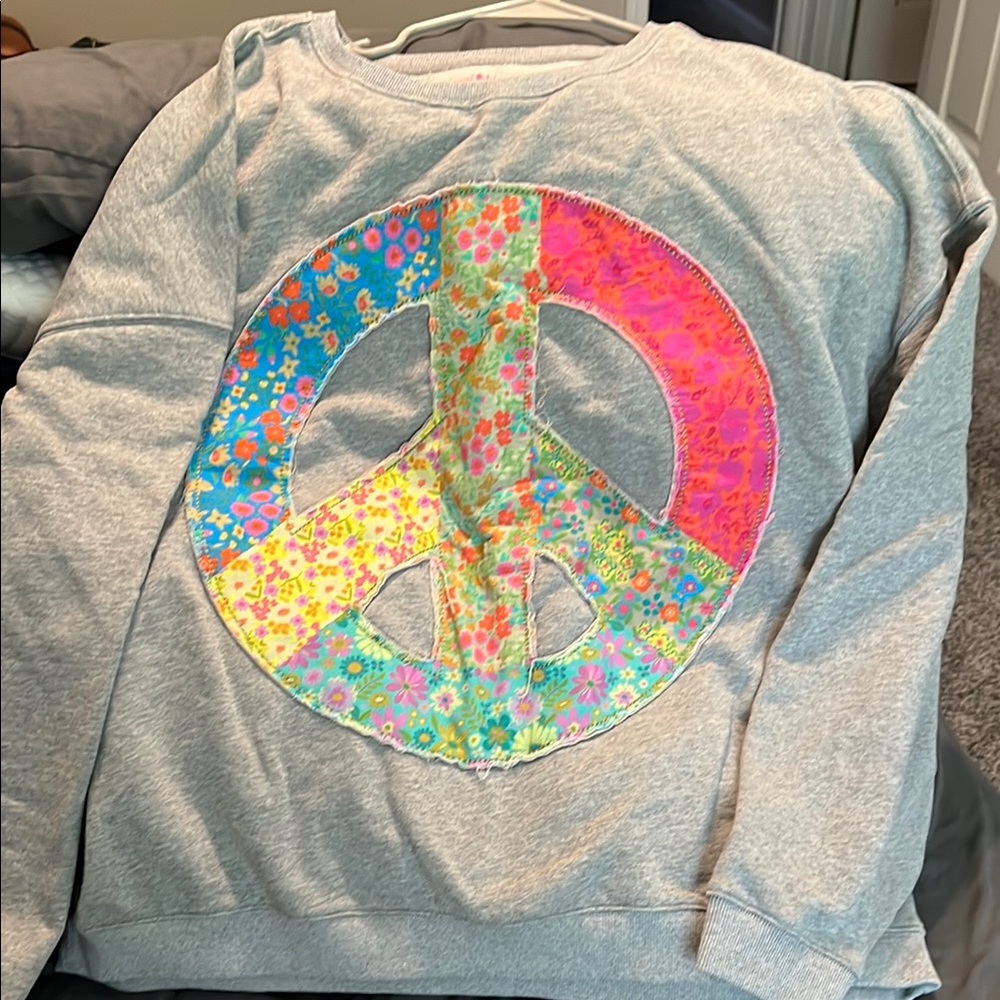 Natural Life Pink and Gray Sweatshirt